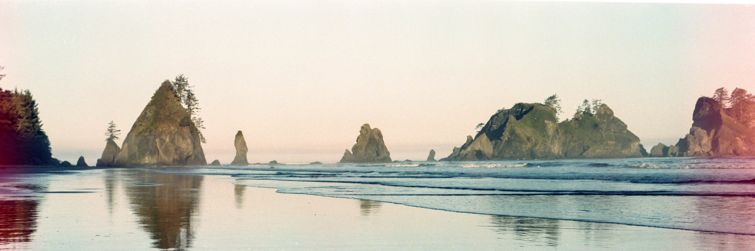  Morning light on Shi Shi beach. 