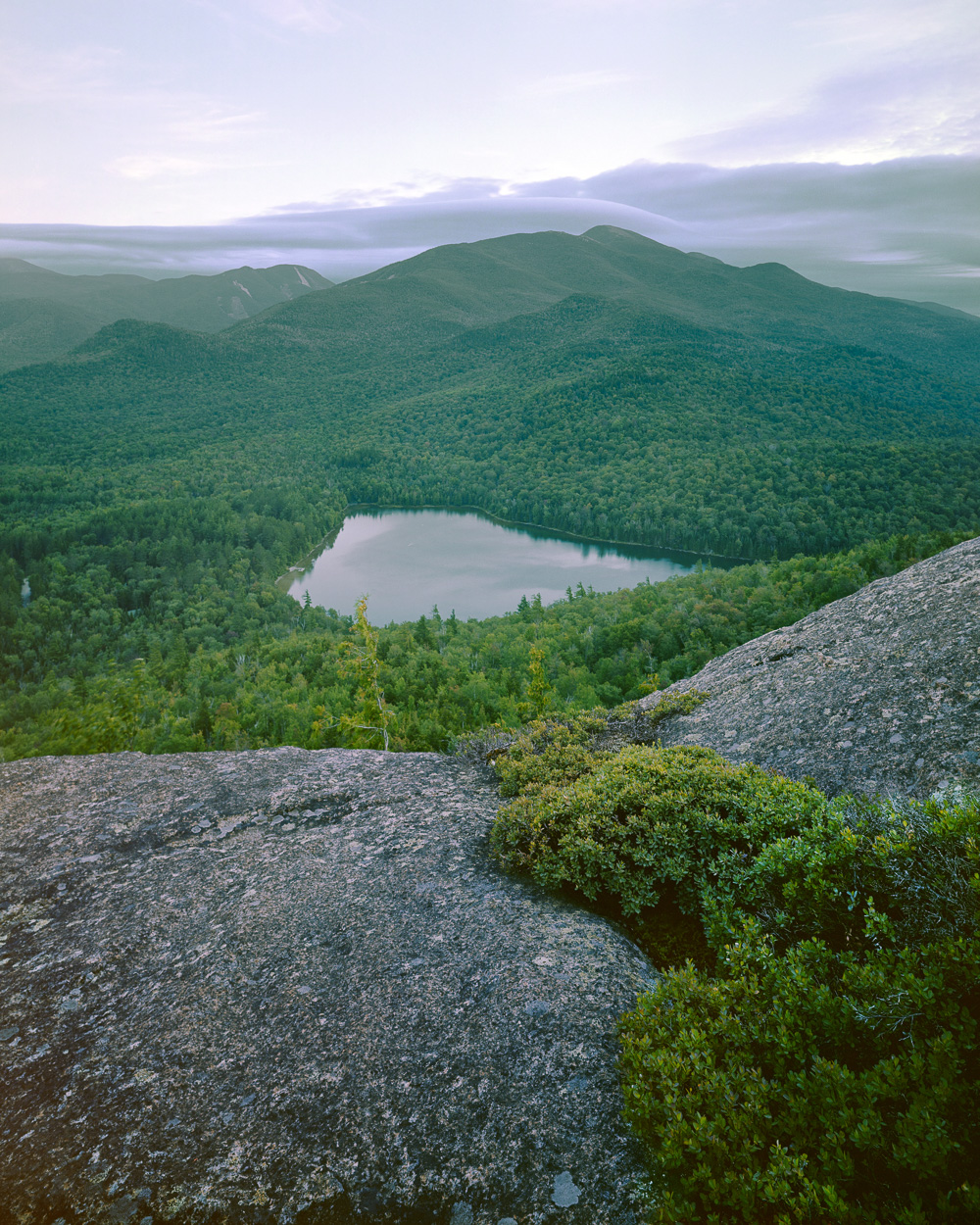  Algonquin and Heart Lake from Mount Jo, High Peaks Wilderness, NY. Portra 160, 4x5. 