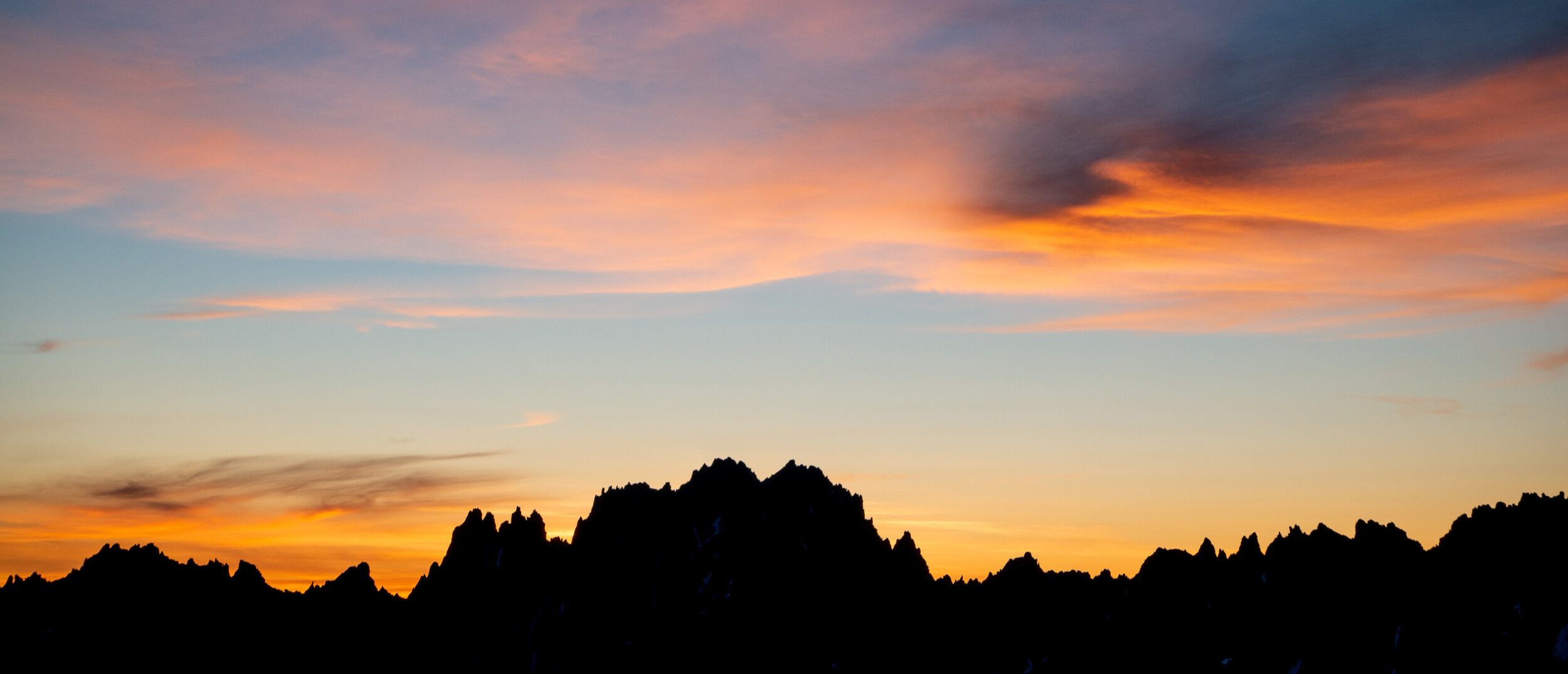  Sunrise behind Silver Star, after a spectacular bivy on the summit of Liberty Bell 