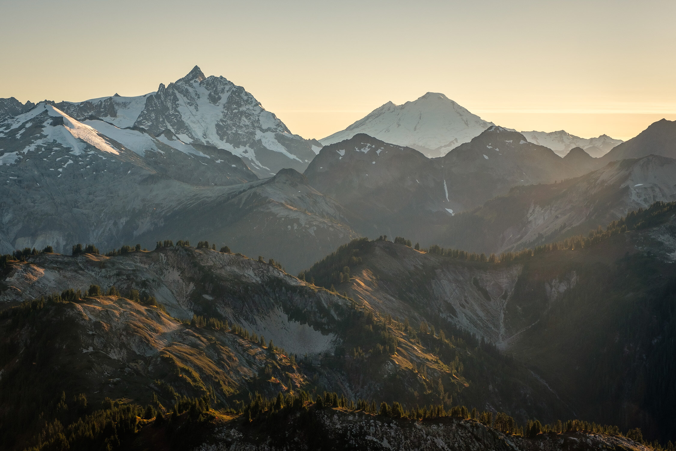  Shuksan, Baker, Copper Ridge, and Sefrit from Copper Lookout 