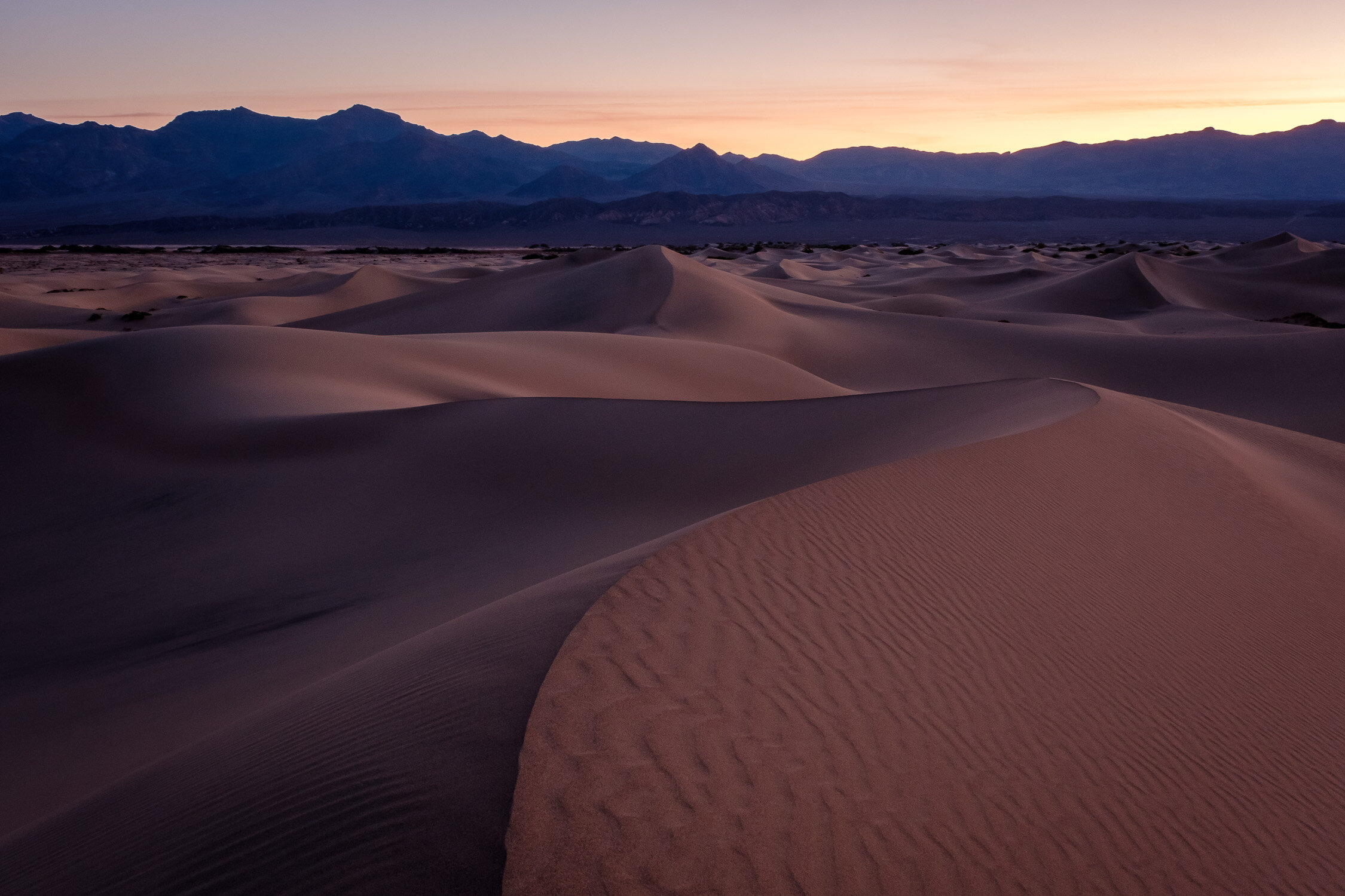  Mesquite Flats Sand Dunes at dawn, Death Valey National Park, March 2020. 