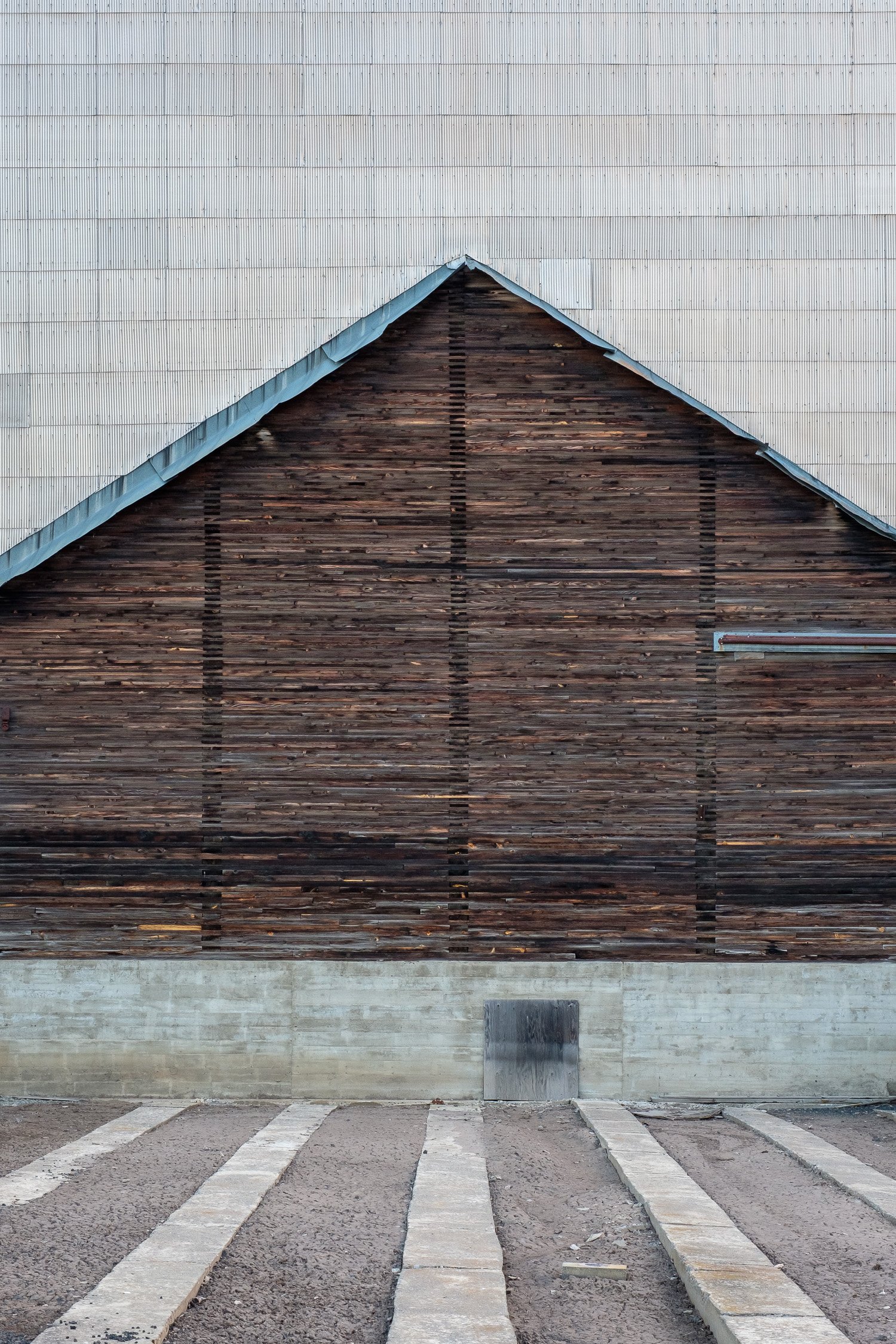  Detail of some siding on a grain elevator. Late May. 