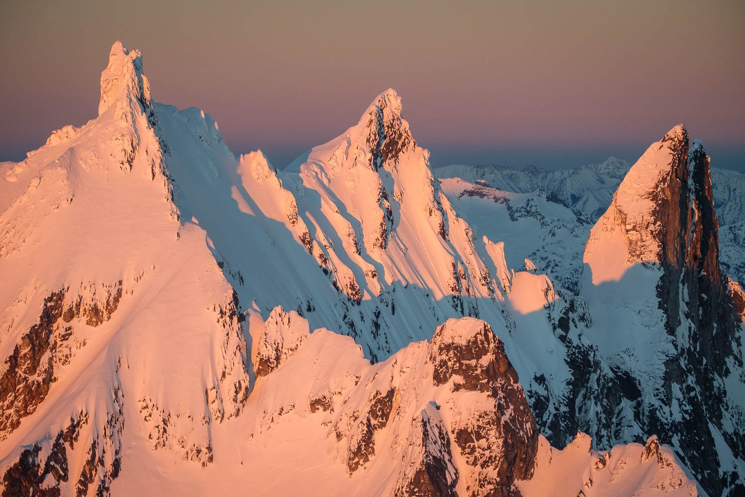  Degenhardt, the Pyramid, and Inspiration at the right, with impressively steep South Face. 