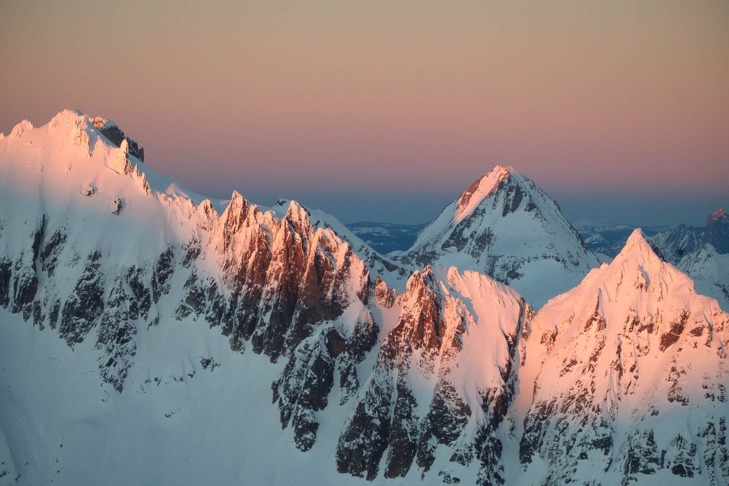  The East Peak of Fury, with Outrigger Peak and Luna behind. 