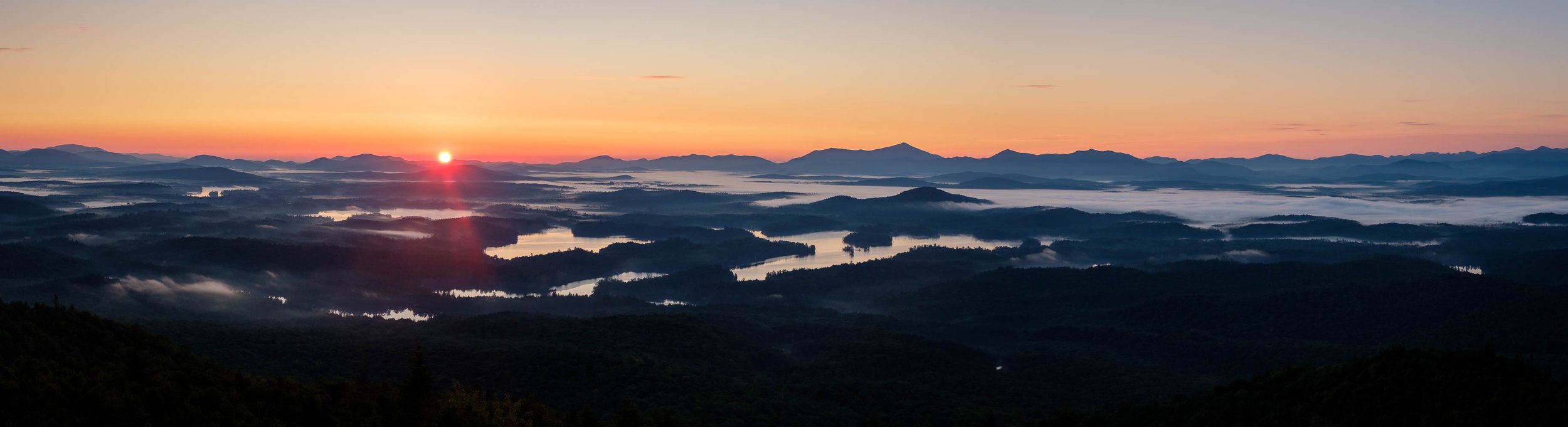 One of many stunning sunrises from Saint Regis Mountain in the Adirondacks of NY, August. 