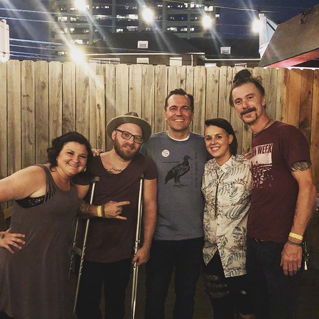 A huge thanks to everyone who came out to the show last night! We had an amazing time! And thanks to @clemmonsformayor for rocking our T-shirt 😉🎵 .
.
.
.
#nashville #teamjrc #musiccity #thehardindraw #exitin #supportlocalmusic #americana #bluegrass