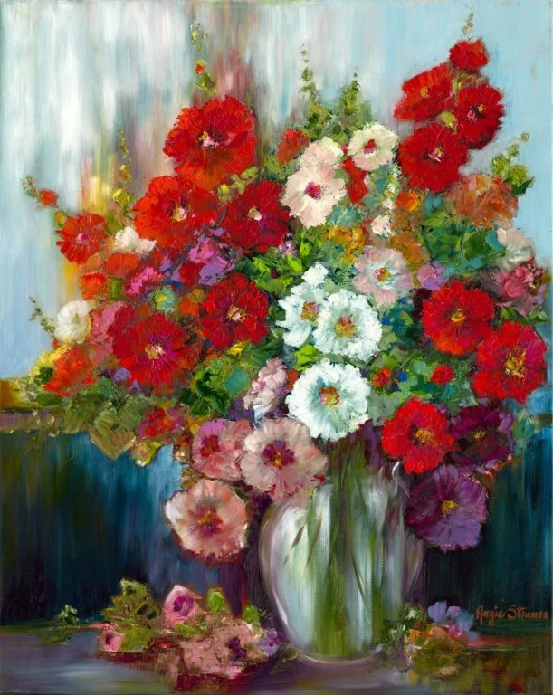 Hollyhocks