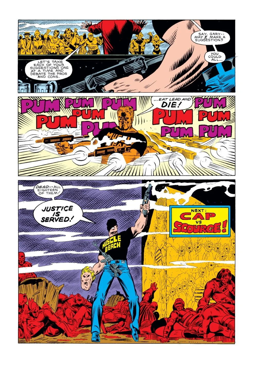 COMICS THAT MADE ME LOVE COMICS- SCOURGE! The Assassin doing what the Punisher couldn't.