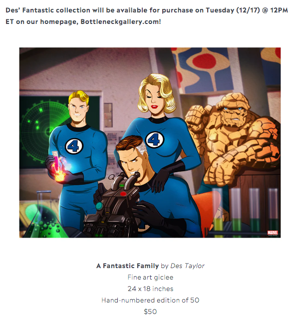 FANTASTIC FOUR  BOTTLENECK GALLERY DROP