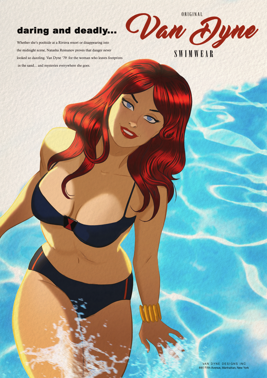 NATASHA TAKES A DIP!