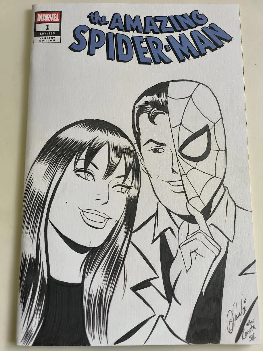 AMAZING SPIDER-MAN BLANK VARIANT DOUBLE SKETCH