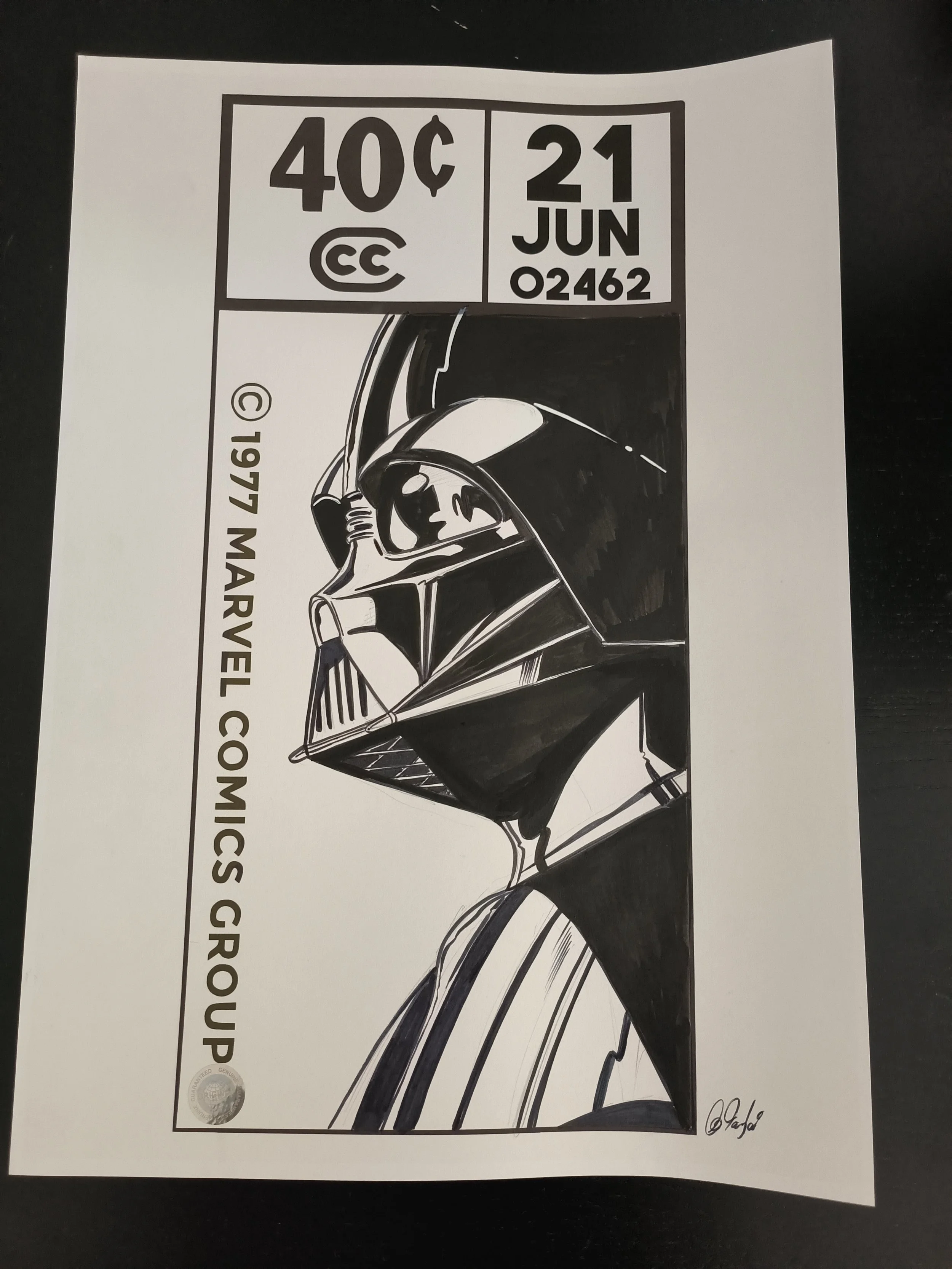LORD VADER CORNER BOX ART
