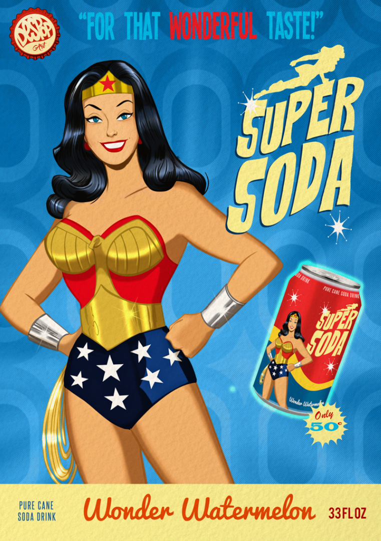 SUPER SODA- WONDER WOMAN