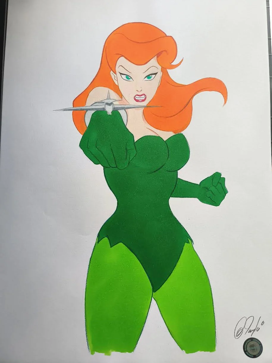 POISON IVY COLORED PENCIL AND INK SKETCH
