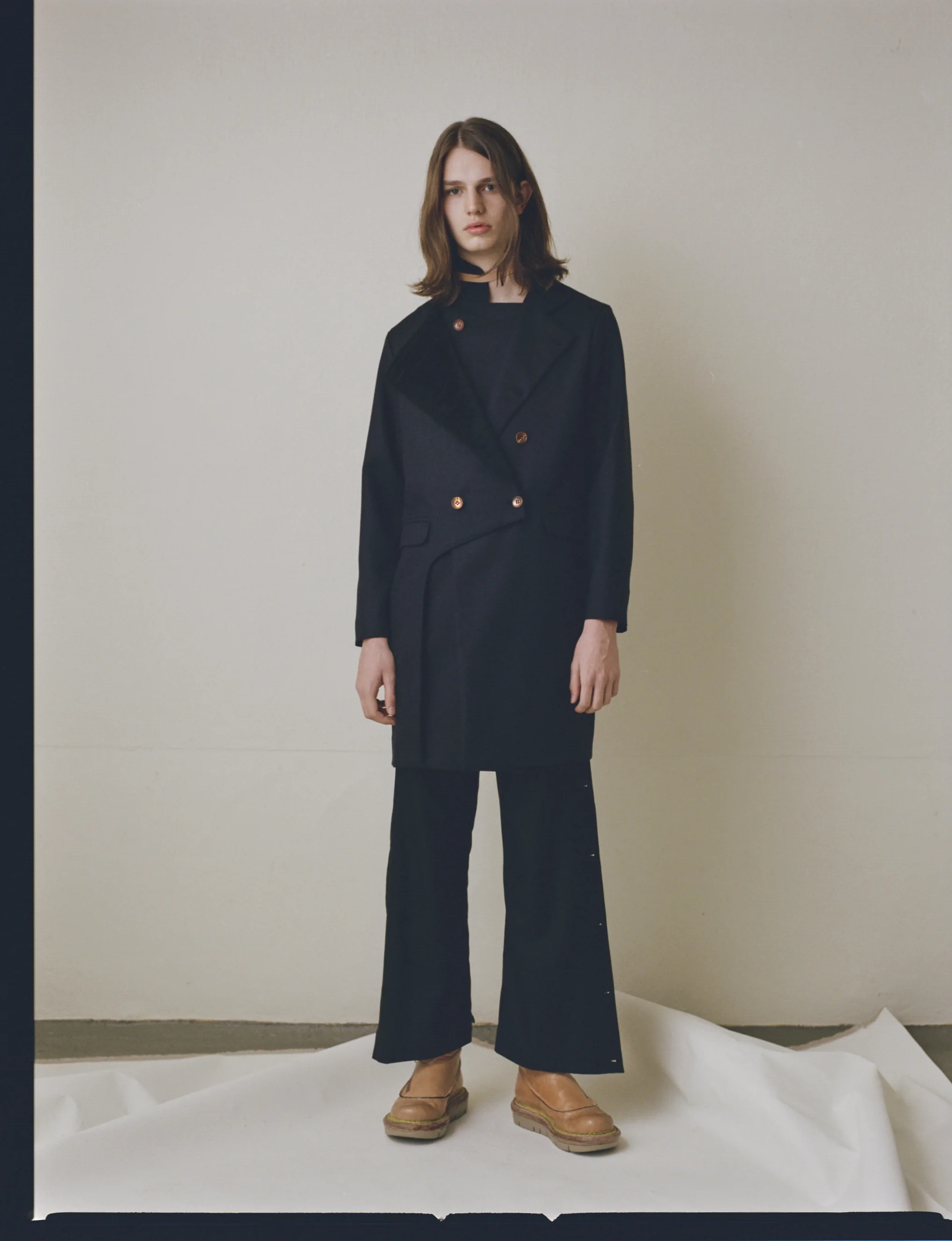 Wool Silk Japanese Trench Coat