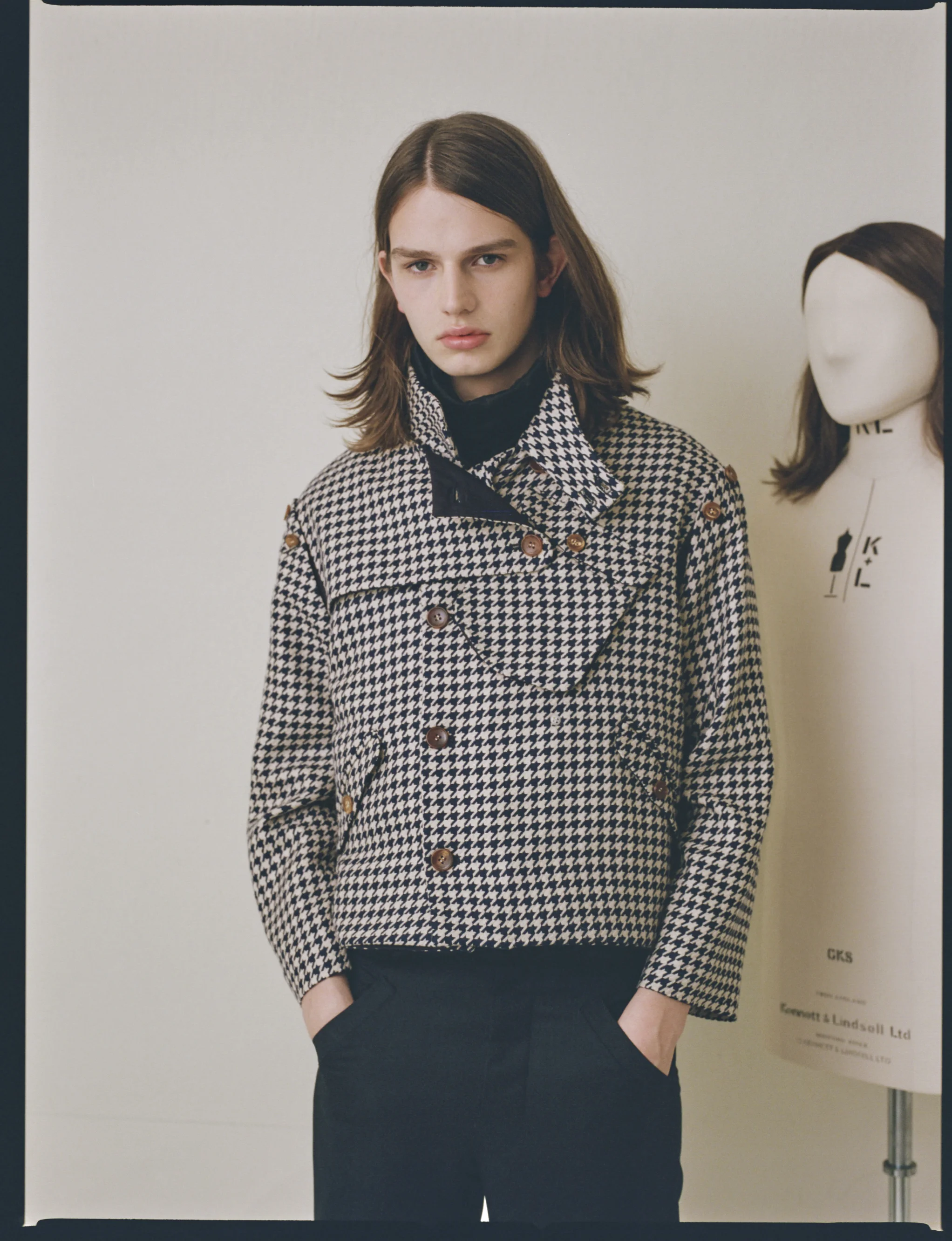 Herringbone Short Jacket