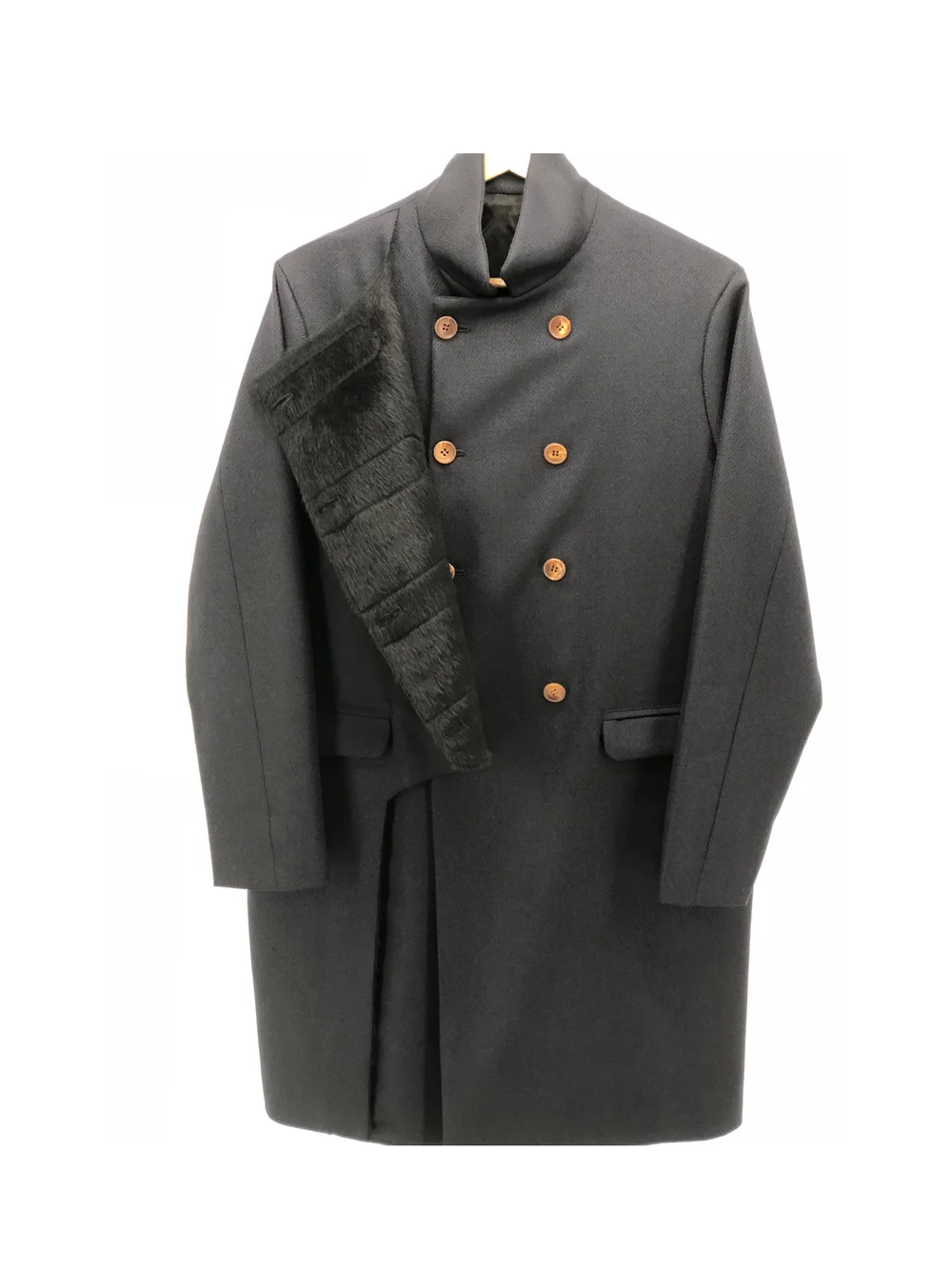 Wool Silk Japanese Trench Coat — GHIRI-GHIRI