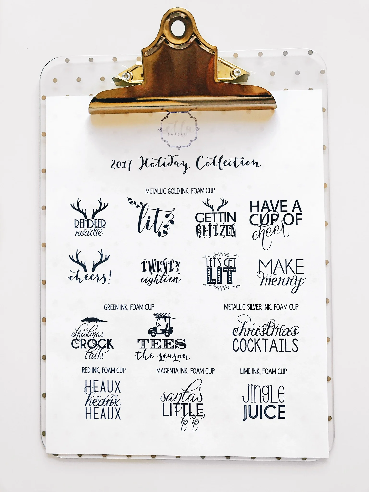 Christmas Classic Cups