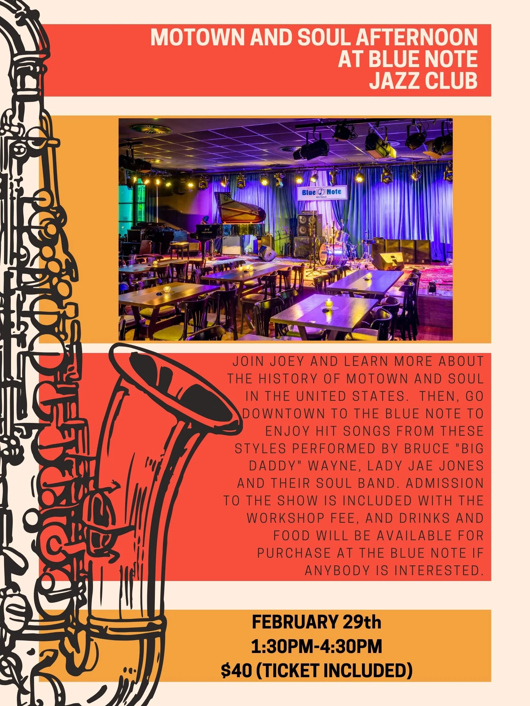 Motown and Soul Brunch at Blue Note Jazz Club