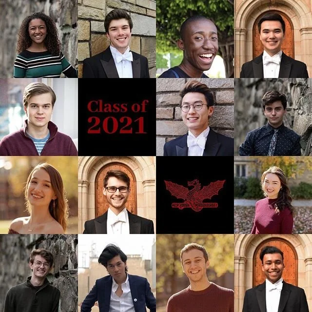 Thank you so much to everyone who auditioned for the Whiffenpoofs and Whim &rsquo;n Rhythm! You all delivered compelling and inspiring auditions, and it was truly a privilege for us to be able to hear you. After an incredibly competitive audition process, we are so thrilled to announce the Whiffenpoofs of 2021:

Morgan Baker
Lauren Bond
John Cooper
Derek Demel
Miles Goldenberg
Francis Kigawa
Jason Kim (Musical Director)
Brian Kirkman
Raphie Orleck-Jetter
Noah T. Parnes
Emma Rutan
Ethan Treiman
Winston Venderbush
Tavi Wolfwood (Business Manager)

To the new Whiffs of 2021, congratulations! We are so thrilled for you and excited to watch you embark on this amazing musical journey. The future of the Whiffenpoofs could not be in better hands, and we are so proud of all that we know you will accomplish!