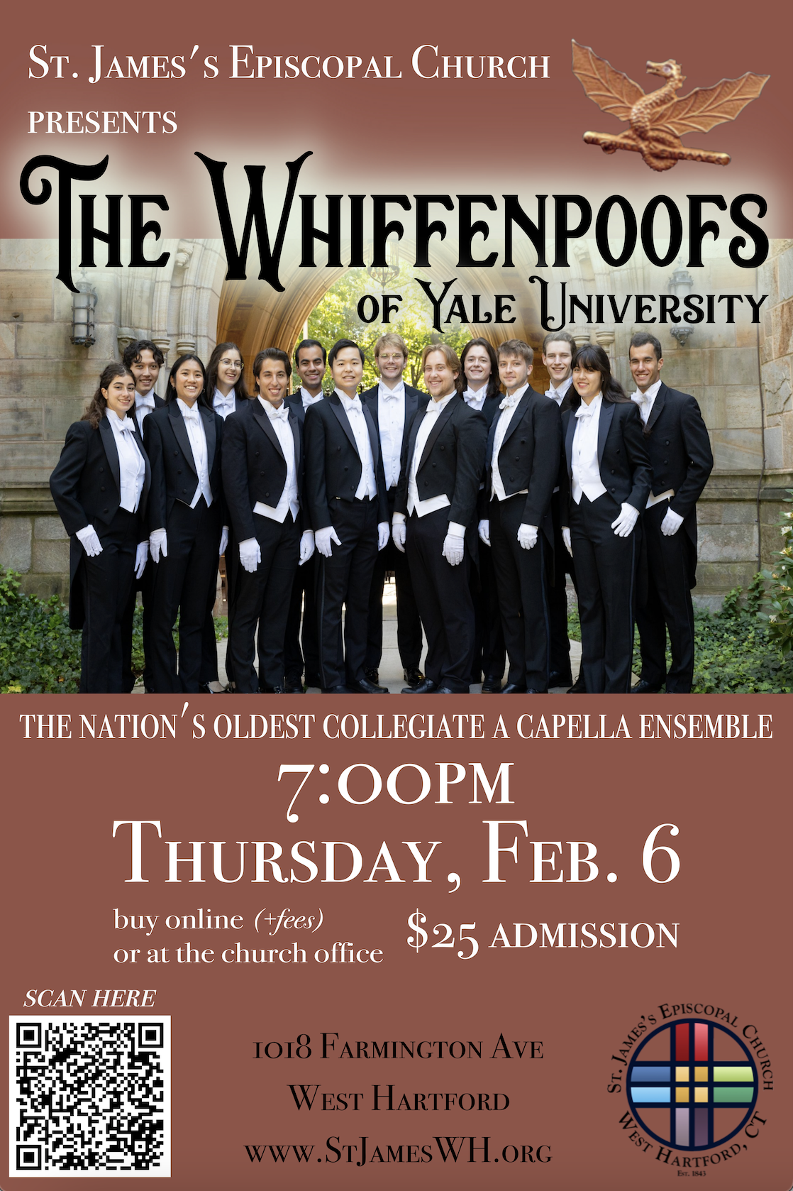 Whiffenpoofs in West Hartford | St. James's Episcopal Church