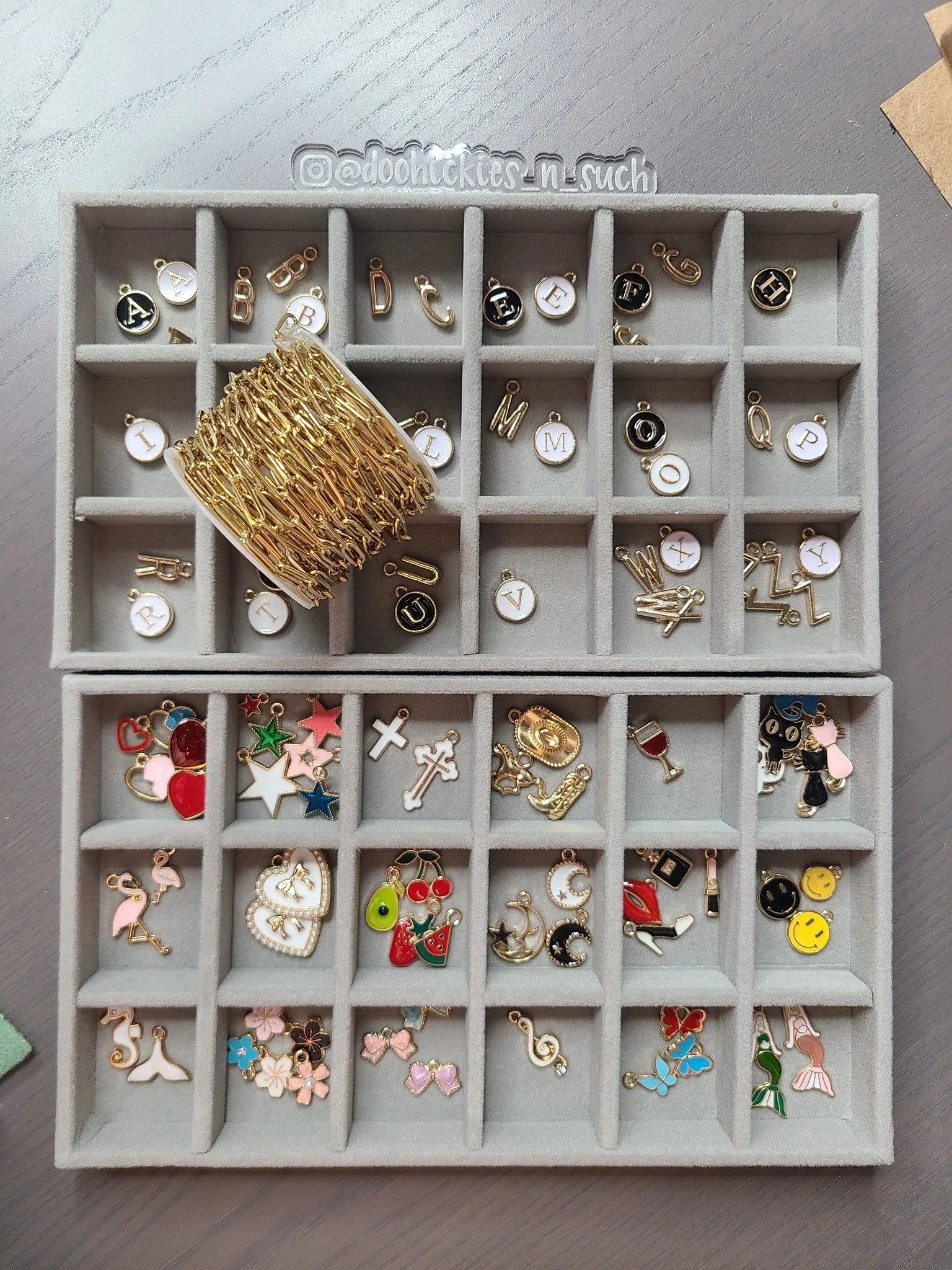 Charm Bar with Doohickies & Such