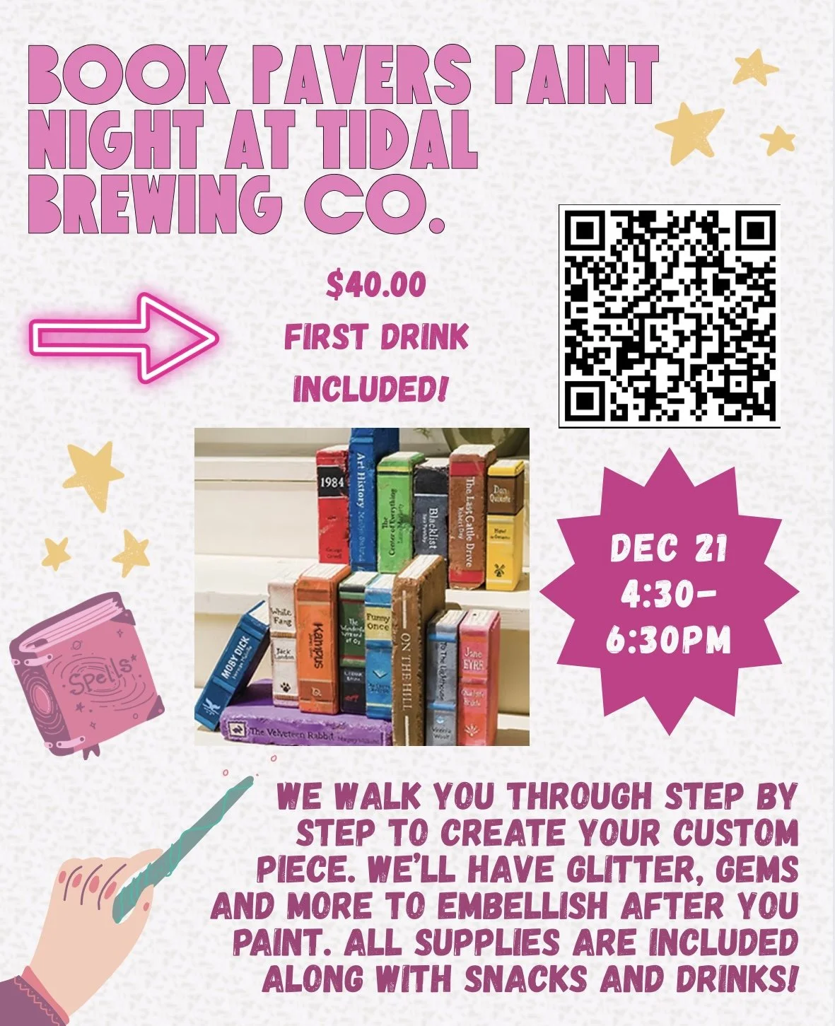 Stone Book Pavers with Traveling Art Parties