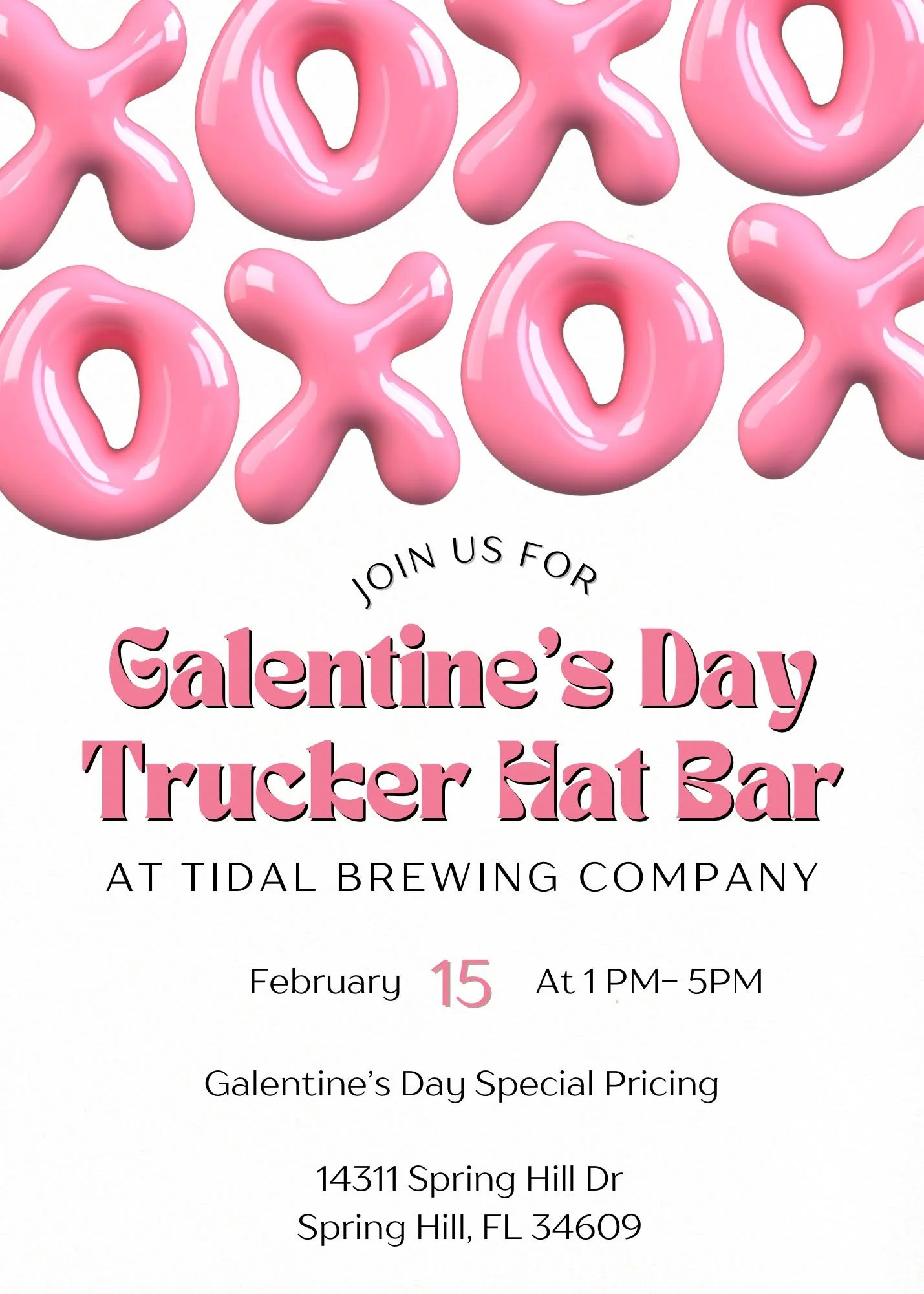 Galentine's Day Pop Up Trucker Hat Bar with SummerCo Boutique