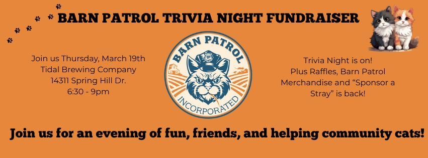 Barn Patrol Trivia Fundraiser