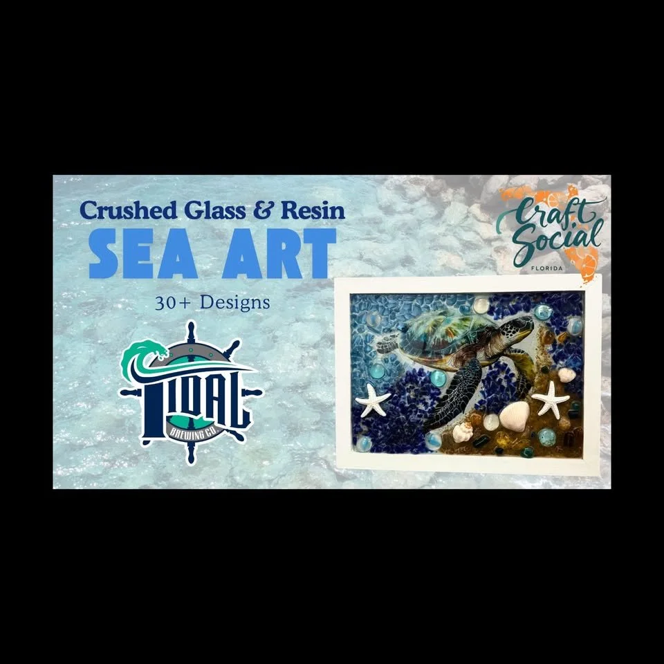 Coastal Sea Art Frames with Craft Social Florida