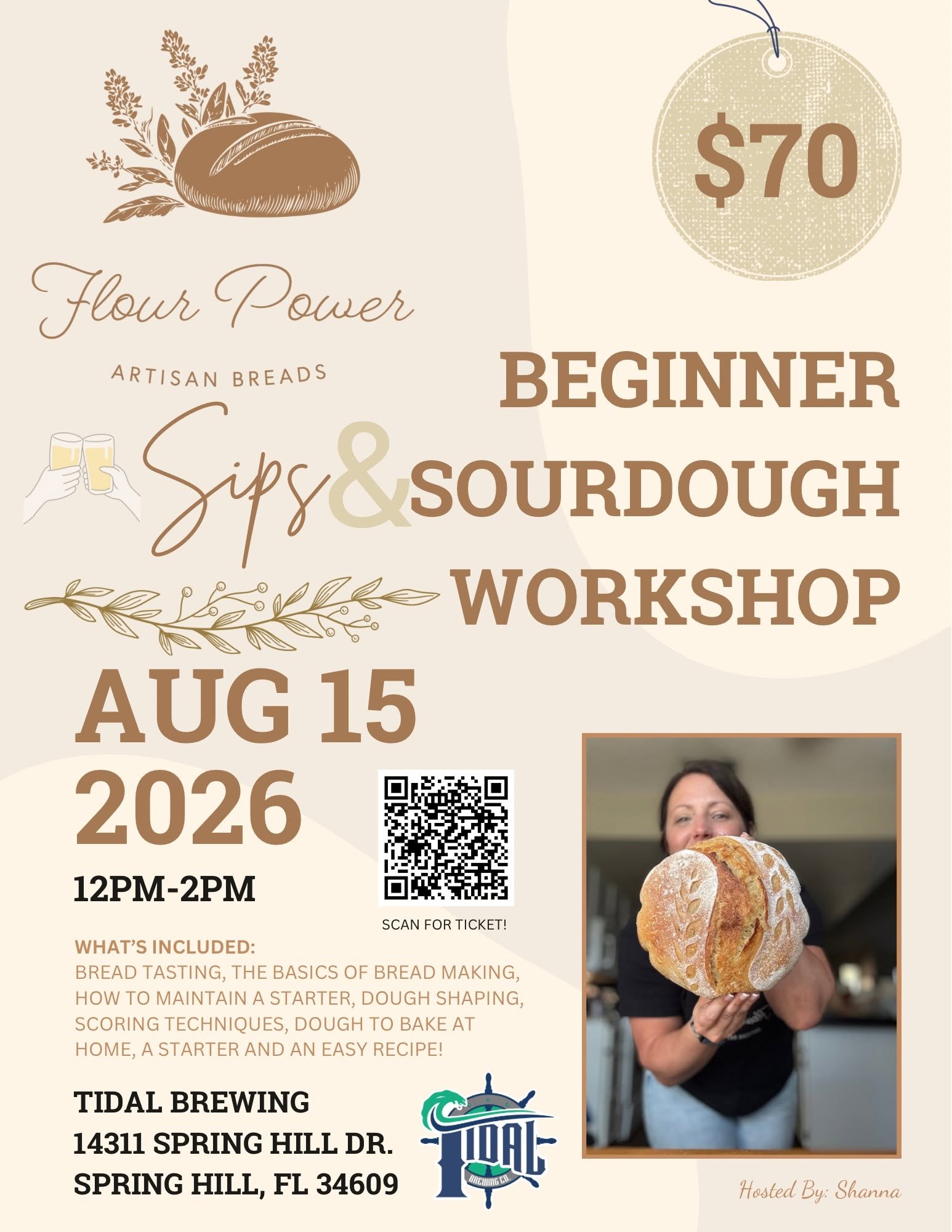 Beginner Sourdough Workshop with Flour Power Artisan Breads