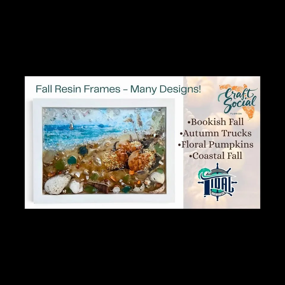 DIY Fall Resin Frames with Craft Social Florida