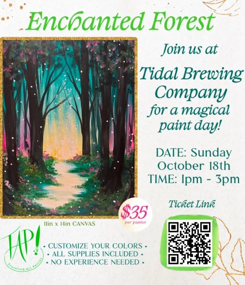 Enchanted Forest Paint Day with TAP