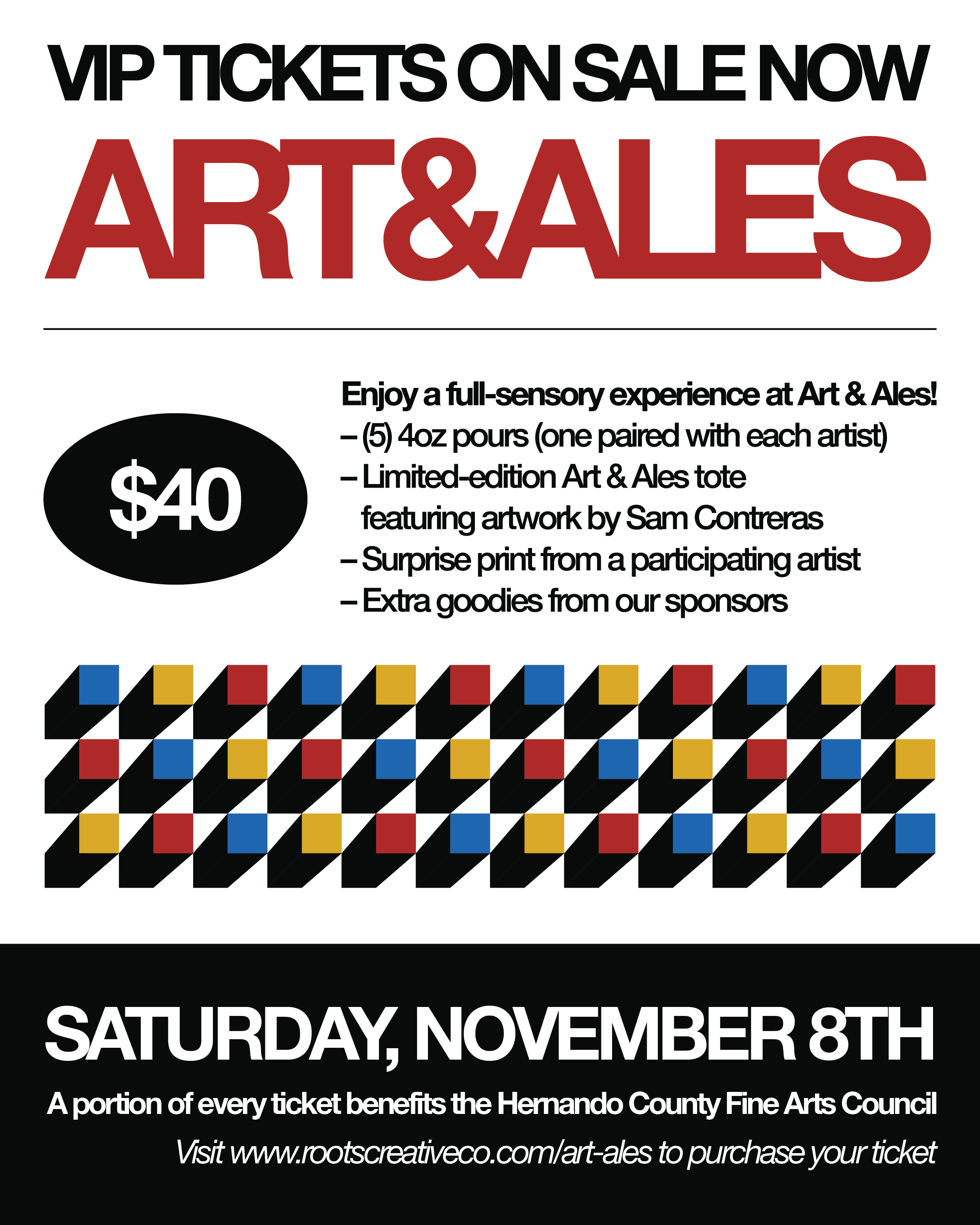 Arts & Ales VIP Experience! – SOLD OUT