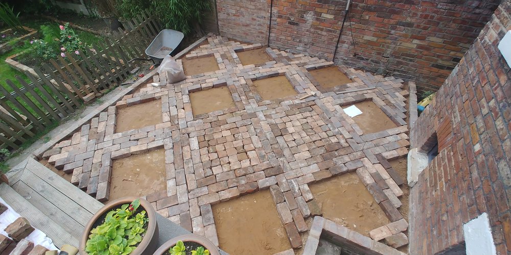 To Lay A Patio From Reclaimed Bricks, How To Lay A Brick Patio Uk
