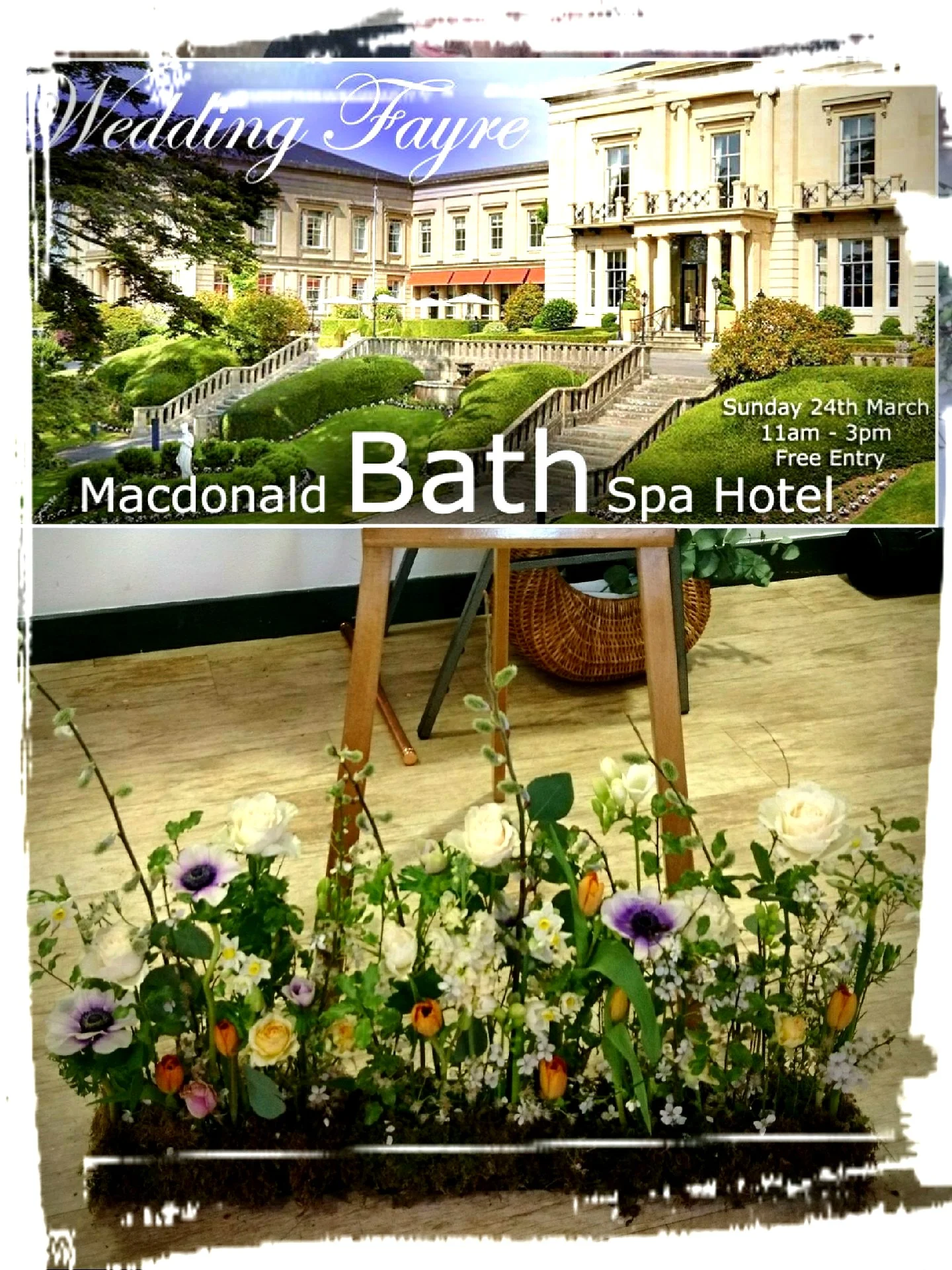 next wedding fayre I’ll be attending is at the McDonald Bath Spa Hotel