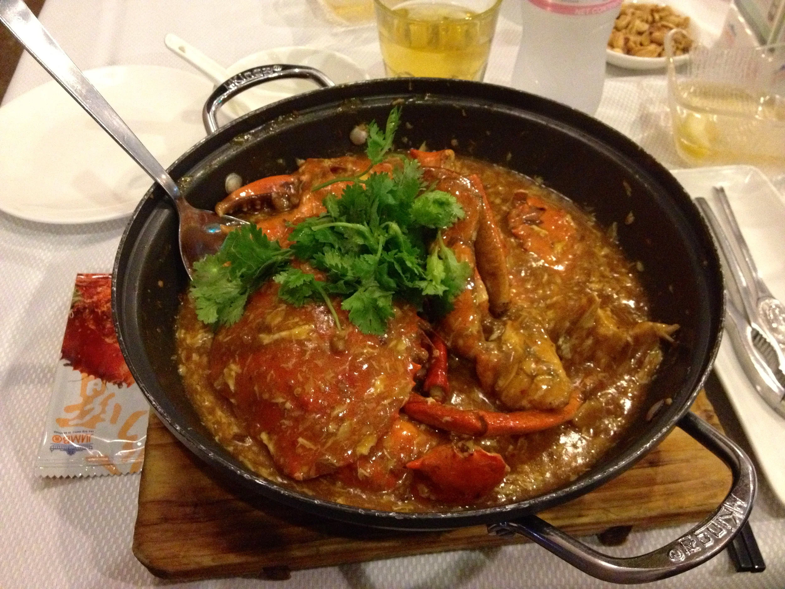 Chili crab, Singapore