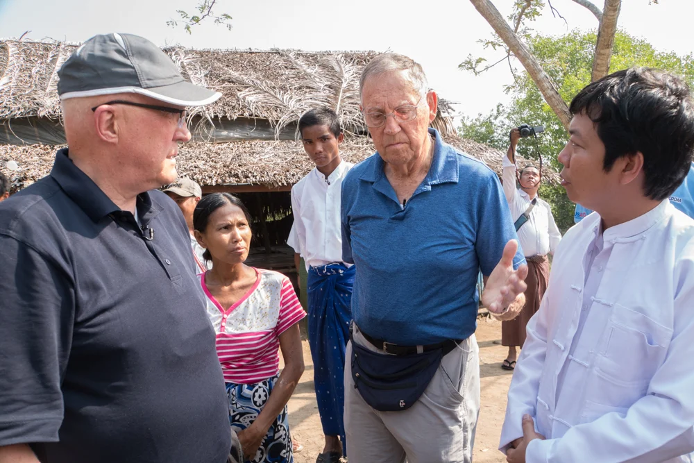 Keith Prescott & Clarence Jones speaking with a CDA Project Manager