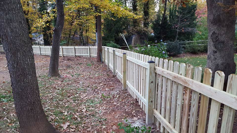 Yard Fence made from Wood