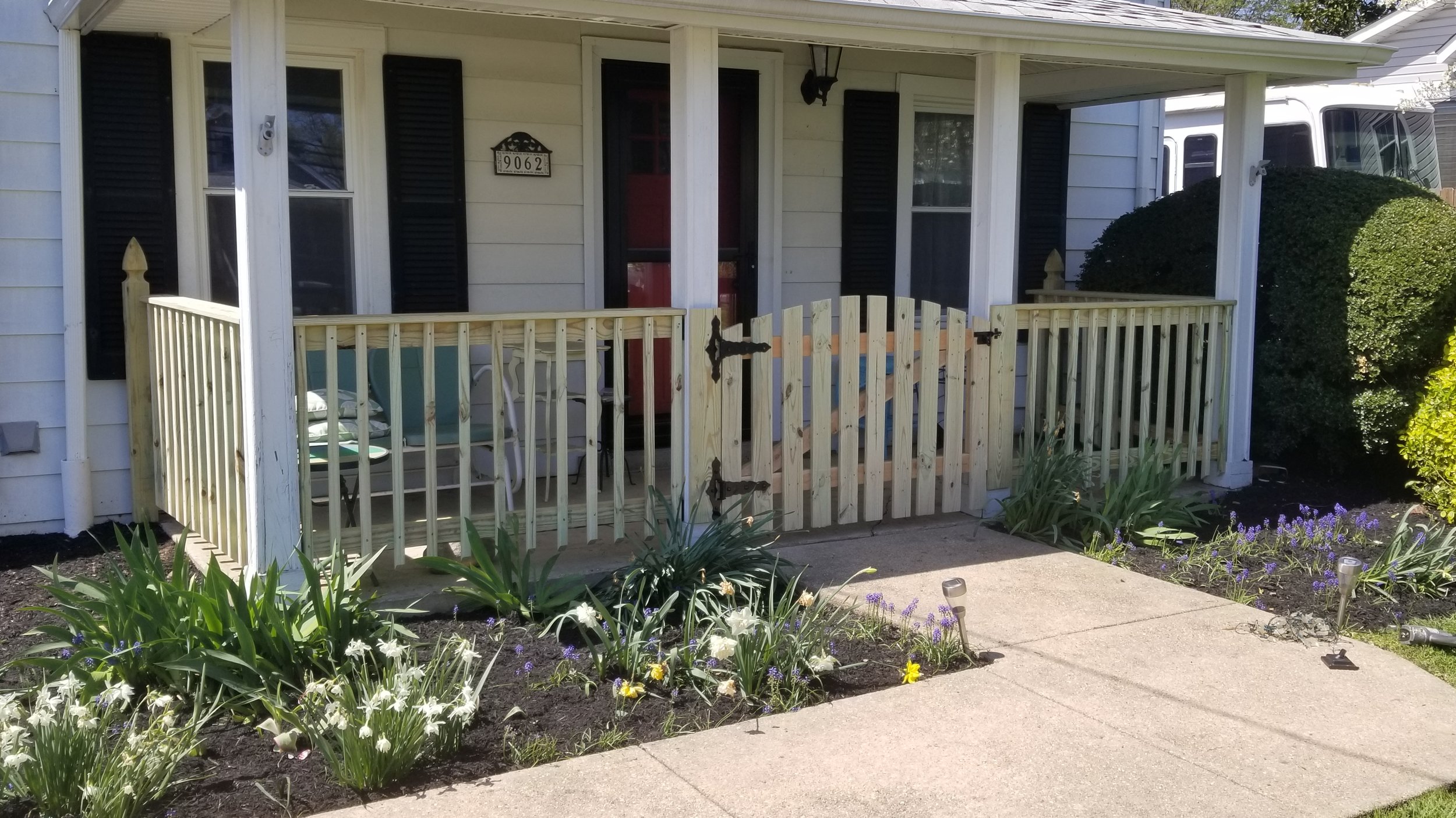 Wooden Porch Fence