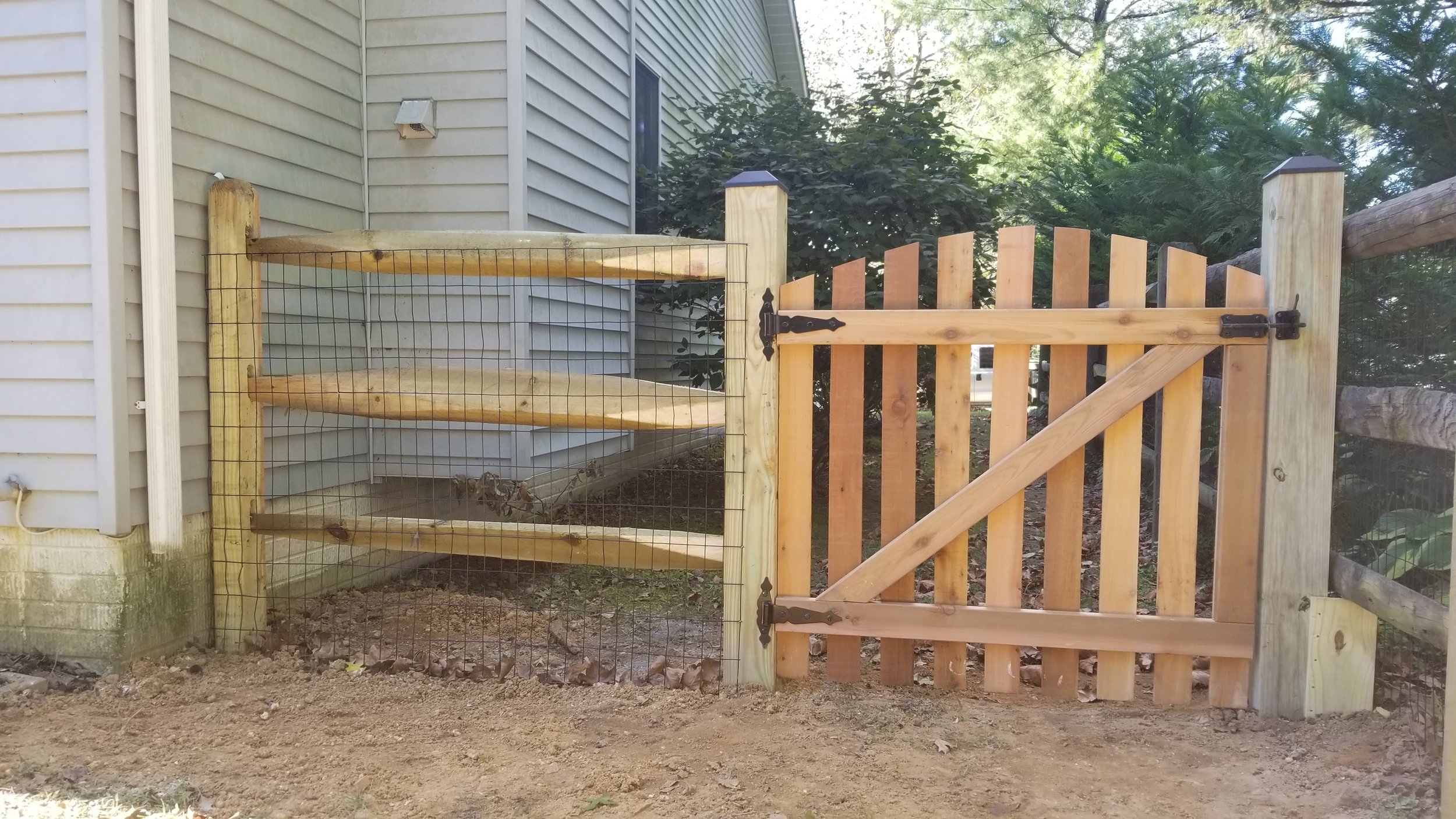 Wooden Fence with Gate