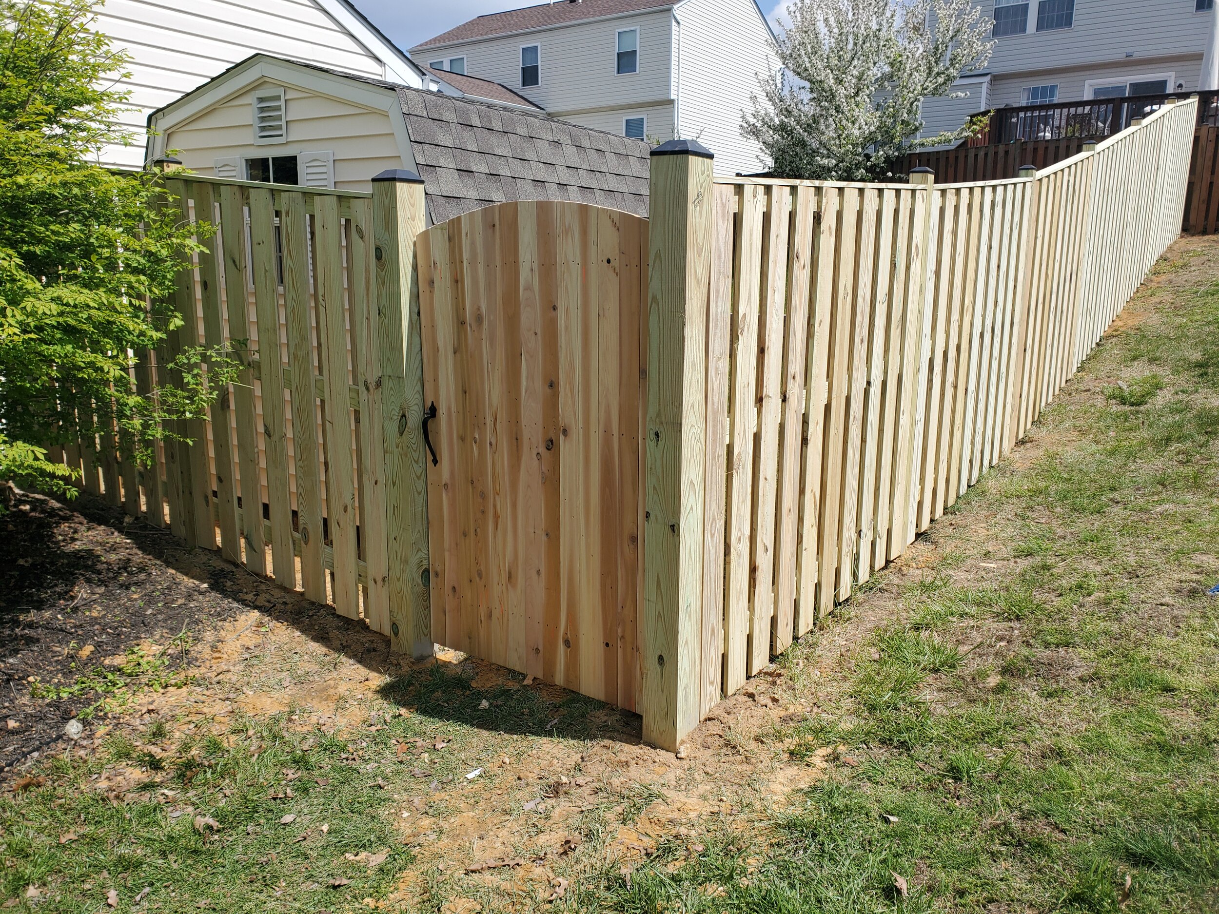 Wooden Fence with Gate