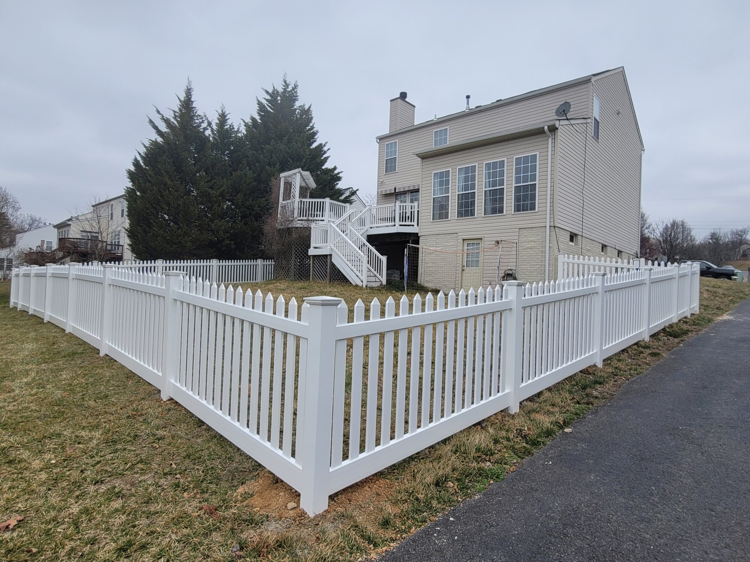 White Vinyl Fence