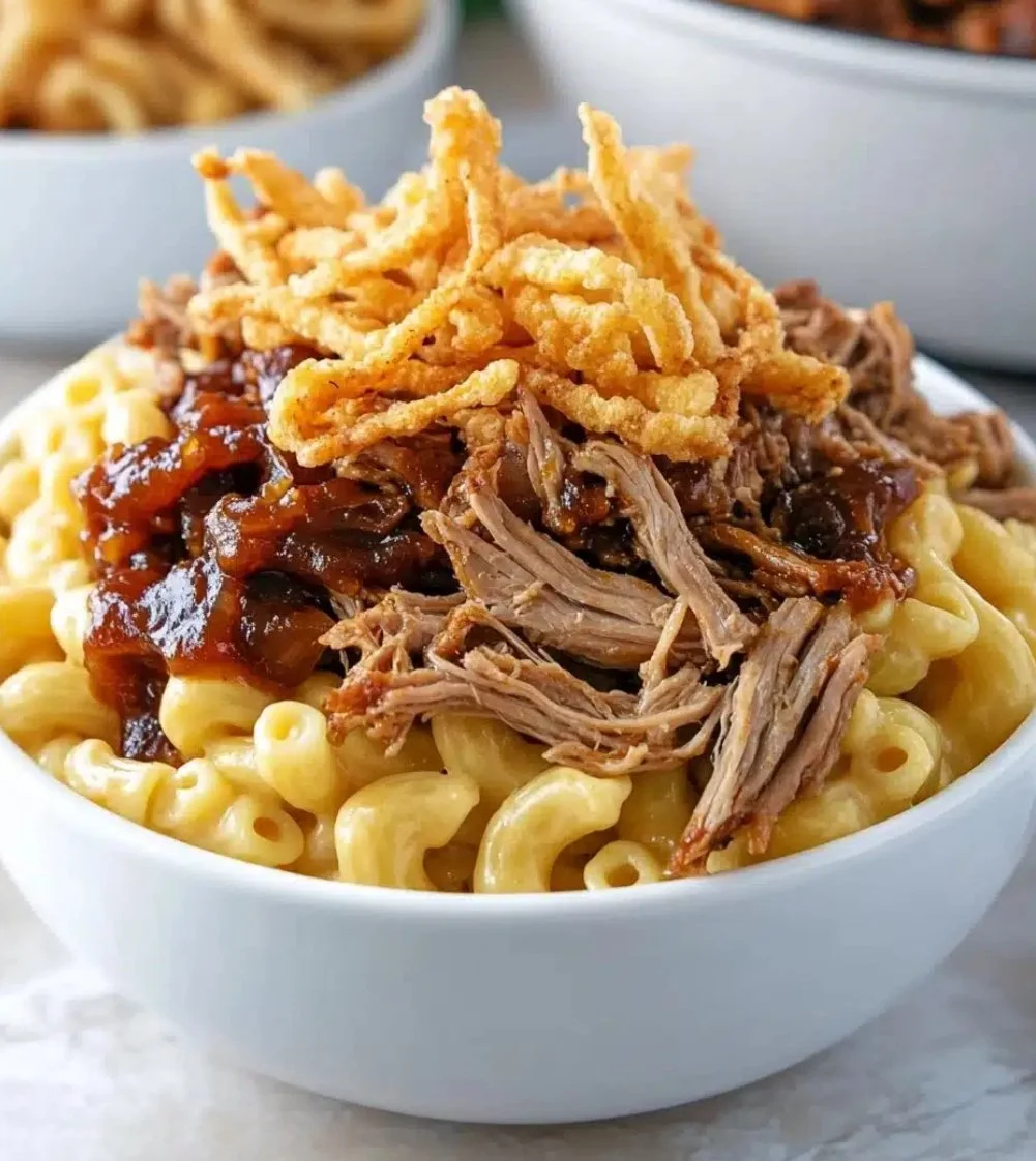 Sunday's Special is a Barbecue Mac &amp; Cheese Bowl with Slaw &amp; Hushpuppies.