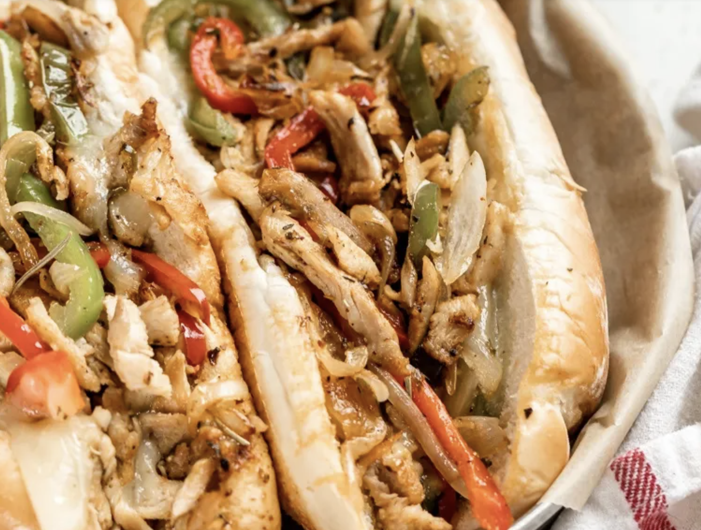 Sunday's Special is a Chicken Philly Cheese Steak with Chips &amp; Fruit