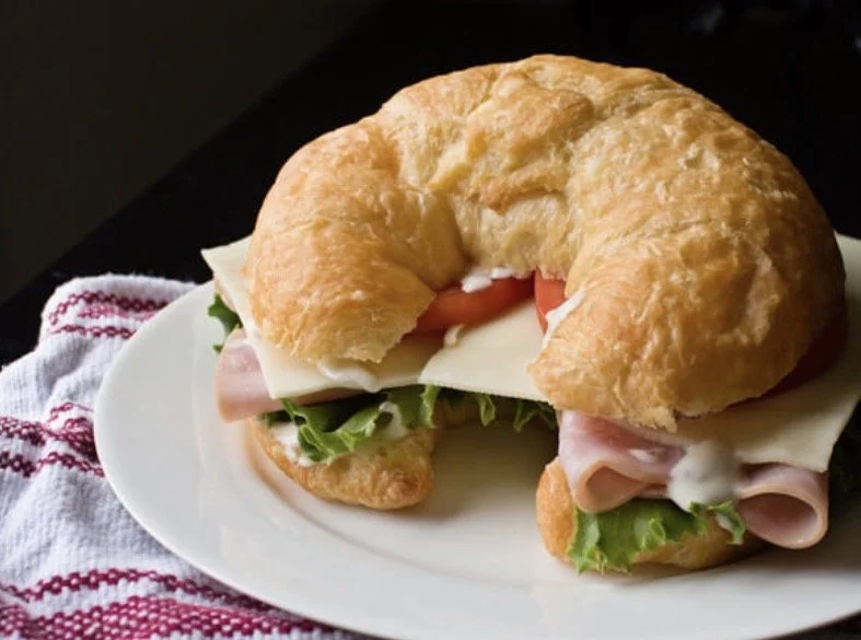 Sunday's Special is a Ham &amp; Swiss Croissant with Rt.11 Chips and a Pickle.