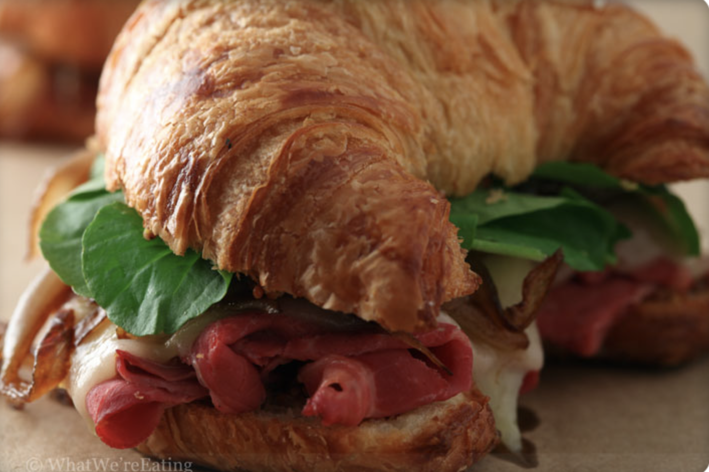 Sunday's Special is a Roast Beef &amp; Brie Croissant with Rt.11 Chips and a Pickle.