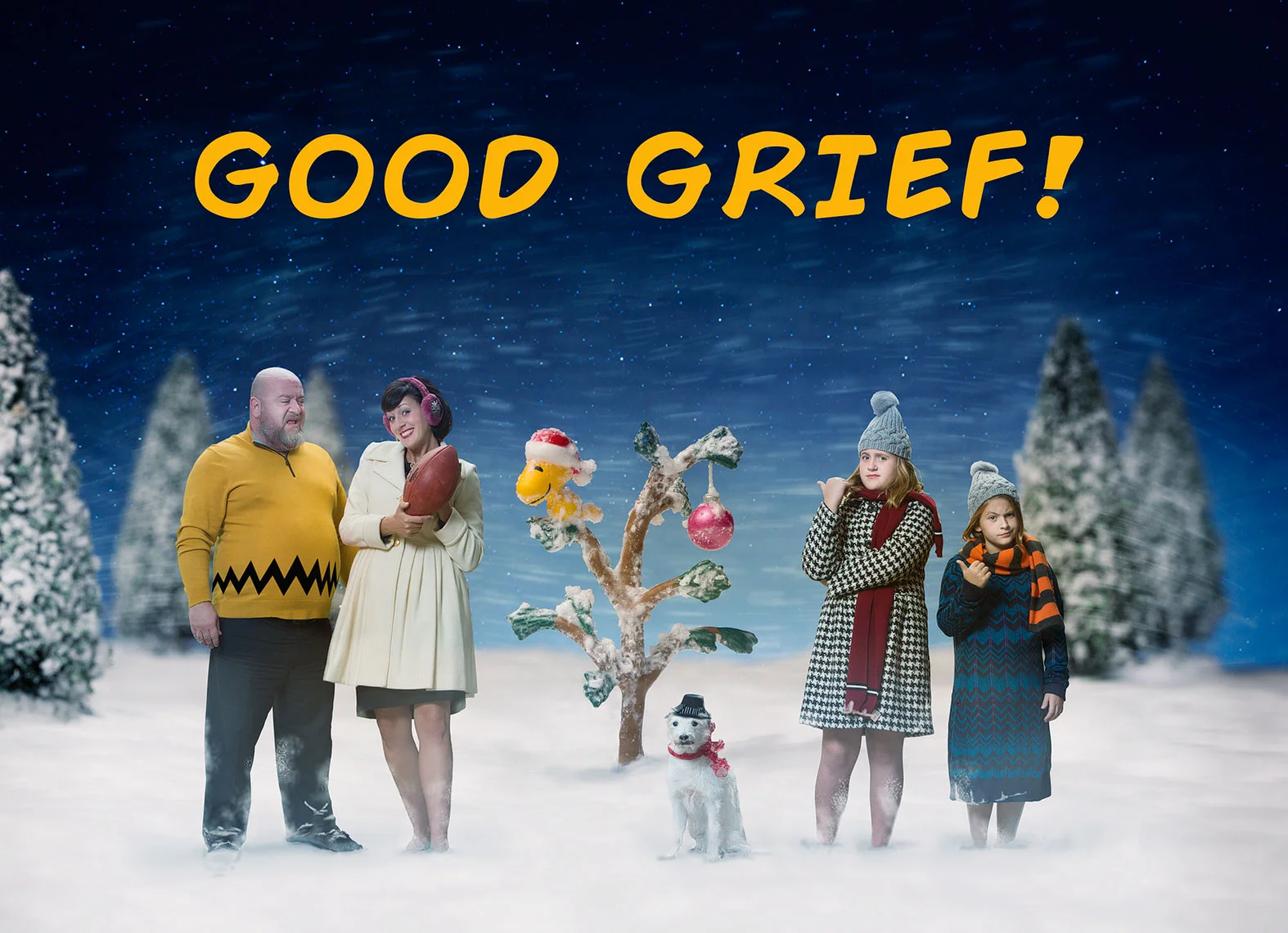 peanuts christmas card