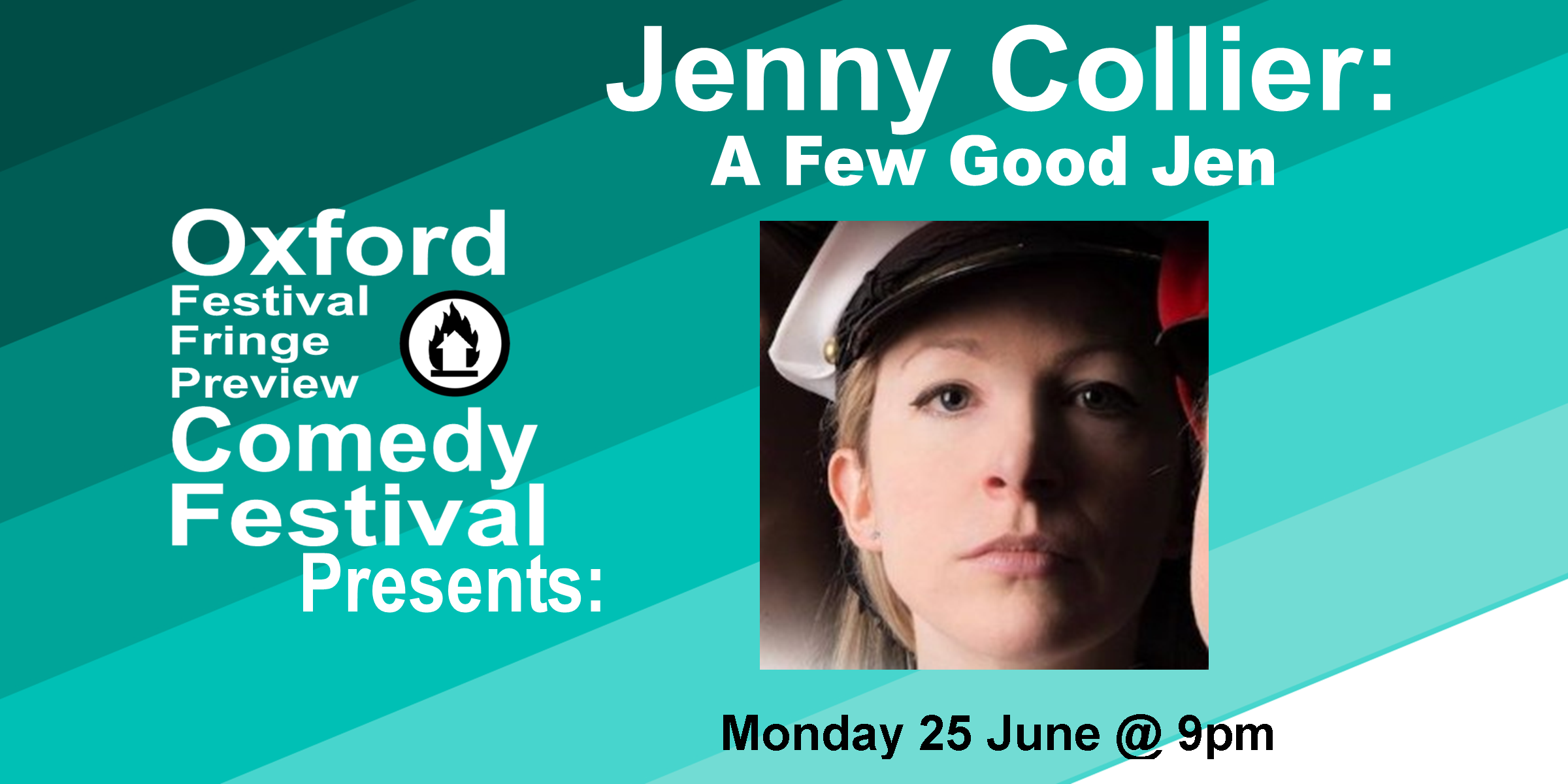 Multi award-winning Welsh comedian, Jenny Collier, is back and gooder than ever. 'Brilliant... Infectious to watch and a joy to behold **** ( VoiceMag.uk ). 'Unlike any other comedian' ***** ( EdfestMag.com ). 'Joyously liberating' (List). 'Very funny' (Time Out). 60 Minutes Doors at 8:50/Show at 9pm Get Your Tickets Here !