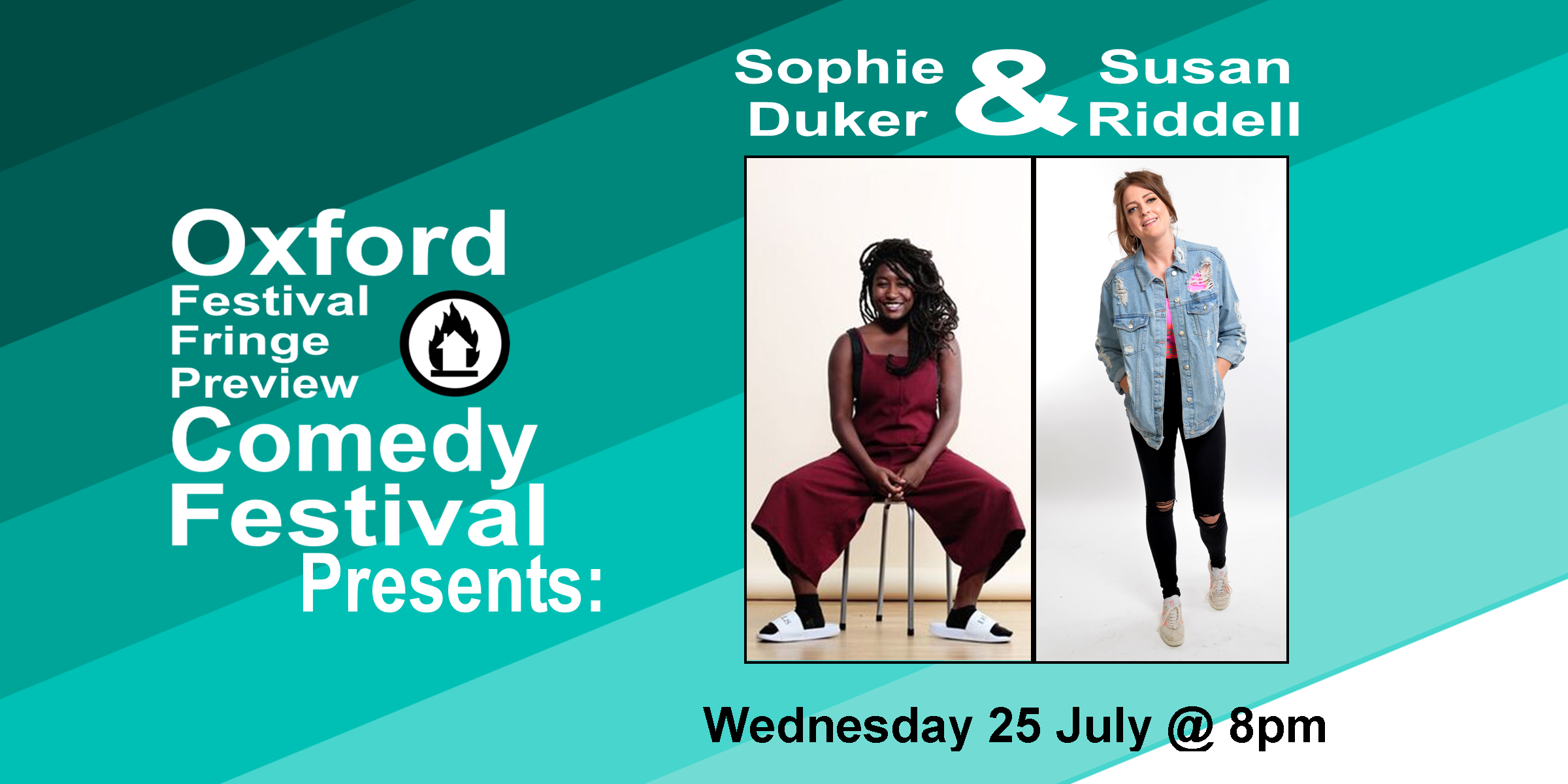 Two of London's finest up-and-coming comedians, Sophie Duker and Susan Riddell are doing an hour of their best comedy. Sophie Duker describes herself as a “sexy-cerebral comedy underdog” and is quickly establishing herself as one of the most exciting new acts on the circuit. In 2018 Sophie starred in a comedy pilot for Channel 4 called Riot Girls, as well as a new pilot for Comedy Central UK called What I Wish I’d Said. She is also a comedy writer whose funnies you might have heard in the following places: the British Broadcasting Co-orporation (Famlam, BBC2; The News Quiz, The Now Show, BBC Radio 4) and Cartoon Network (The Amazing World of Gumball). Sophie is an alumna of the prestigious Pleasance Comedy Reserve, has been shortlisted for the BBC New Comedy Award and is a previous finalist of the Funny Women Awards. She founded and hosts MANIC PIXIE DREAM GIRLS, an international, intersectional feminist comedy show that appeared at the Edinburgh Fringe in 2016 and 2017. Since January 2018 Sophie also hosts Wacky Racists, a ‘crazy stupid cool’ comedy cabaret gameshow, in a monthly residency at the Aces & Eights. “A sparky proposition… intelligent jokes” – The Independent *************************************************** After winning a place in BBC Writer’s Room Fast and Funny, Susan Riddell went on to write, create and star in several on-line comedy sketches for BBC Short Stuff which have garnered nearly 3 million views and counting. Susan recently performed stand up at the Edinburgh Fringe in both CKP’s Lunchtime Special and the BBC Presents Comedy Tent. She also wrote a humorous weekly column for The Daily Record newspaper for around two years. Other writing credits and acting roles include C4 and BBC’s Ones spoof cop show Scot Squad. She is currently working on a sitcom pilot with the BBC and is a regular on topical BBC radio panel show Breaking the News. 60 minutes Doors at 7:30/Show at 8pm Oxford Festival Fringe Preview Comedy Festival will take place from 21st June to 26th July at the Jam Factory. This month-long festival will see over 20 acts previewing their Edinburgh Fringe shows, and will feature acts from household favourite comedy shows like Have I Got News For You and Mock The Week as well as local up-and-comers.